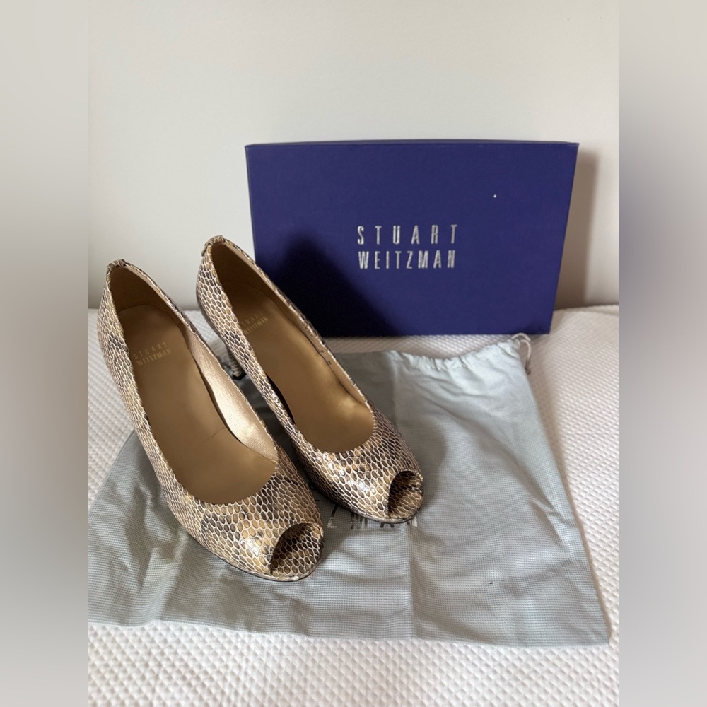 Stuart Weitzman Snakeskin Heels